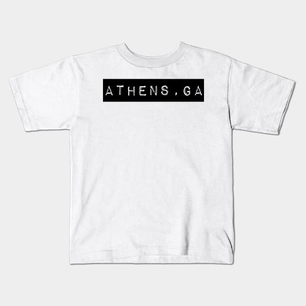 athens, ga Kids T-Shirt by Toad House Pixels